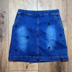Vanessa Bruno Athé Jean Mini Skirt Size 36/S/2-4US